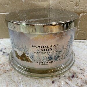 HomeWorx by Harry Slatkin Woodland Cabin Scented 4-Wick Candle 18oz